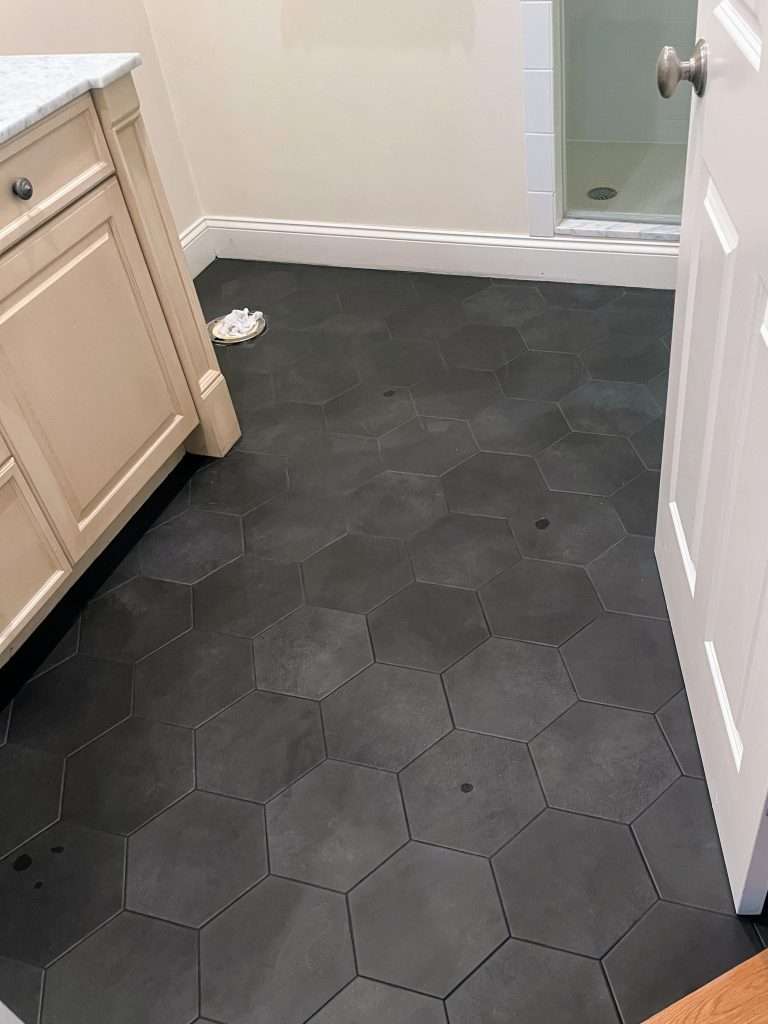tile floor install